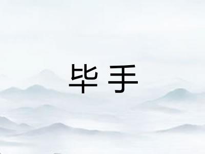 毕手 毕手
