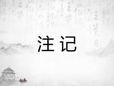 注记