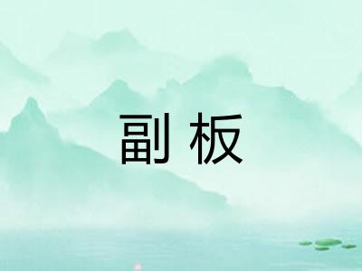 副板