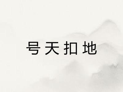 号天扣地