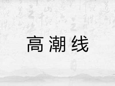 高潮线