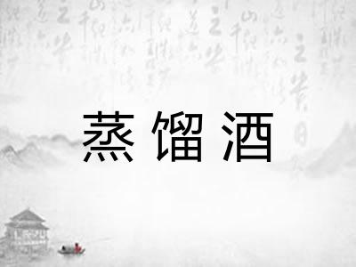 蒸馏酒 蒸馏酒