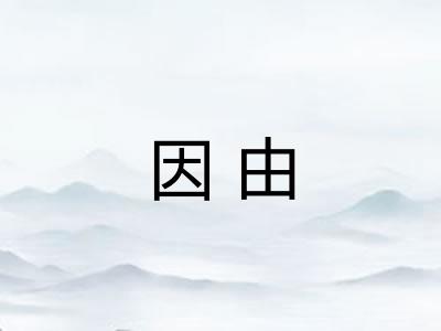 因由