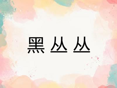 黑丛丛