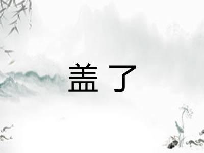 盖了 盖了
