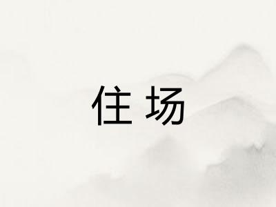 住场