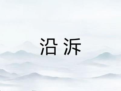 沿泝