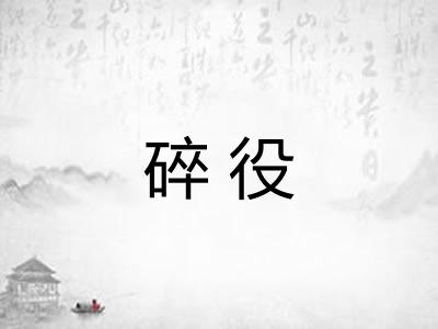 碎役