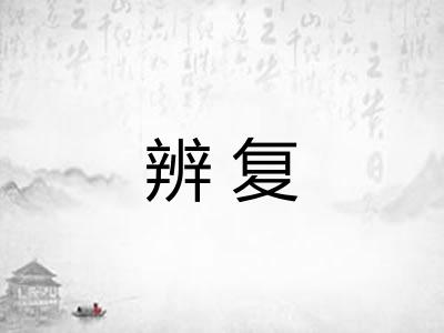 辨复