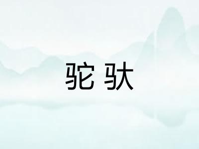 驼驮