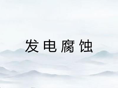 发电腐蚀