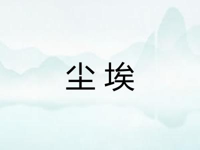 尘埃