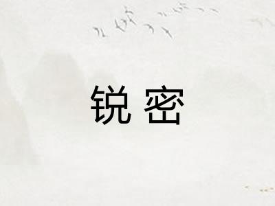 锐密 锐密