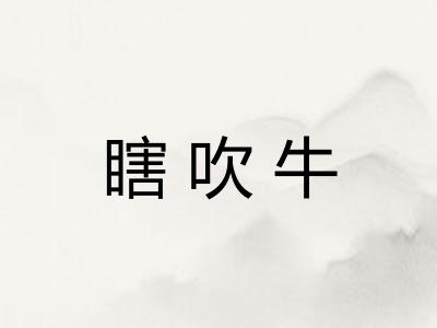 瞎吹牛
