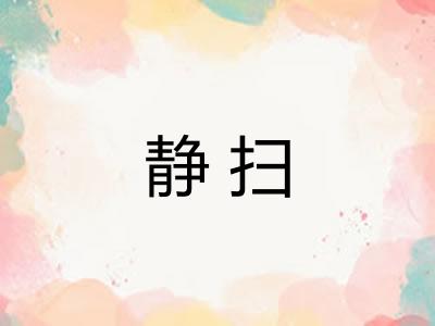 静扫