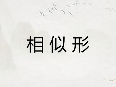 相似形