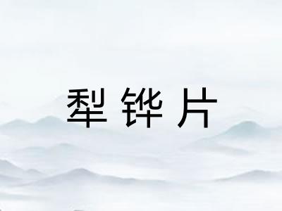 犁铧片