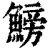鰟(印刷字体·清·康熙字典)